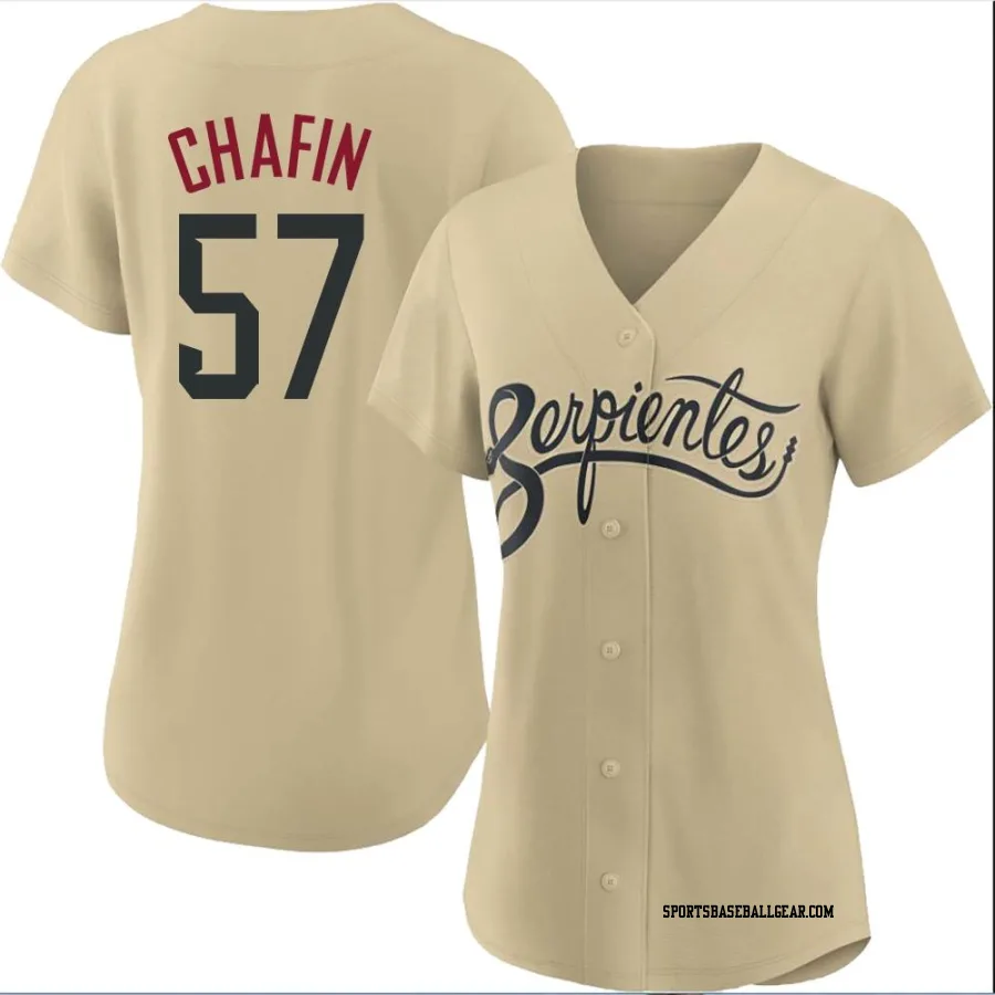 Andrew Chafin Women's Arizona Diamondbacks Gold Authentic 2021 City Connect Cool Base Jersey