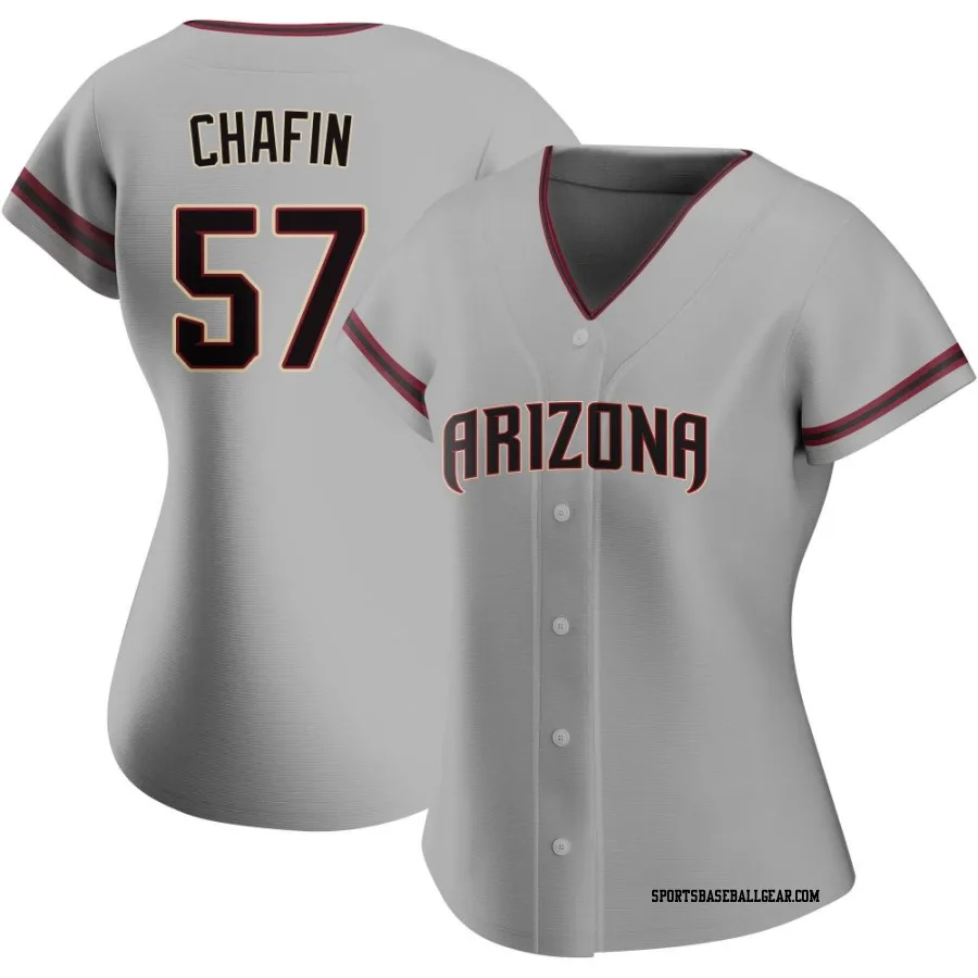 Andrew Chafin Women's Arizona Diamondbacks Gray Authentic Road Jersey