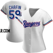 Andrew Chafin Women's Texas Rangers White Authentic Home 2023 World Series Champions Jersey