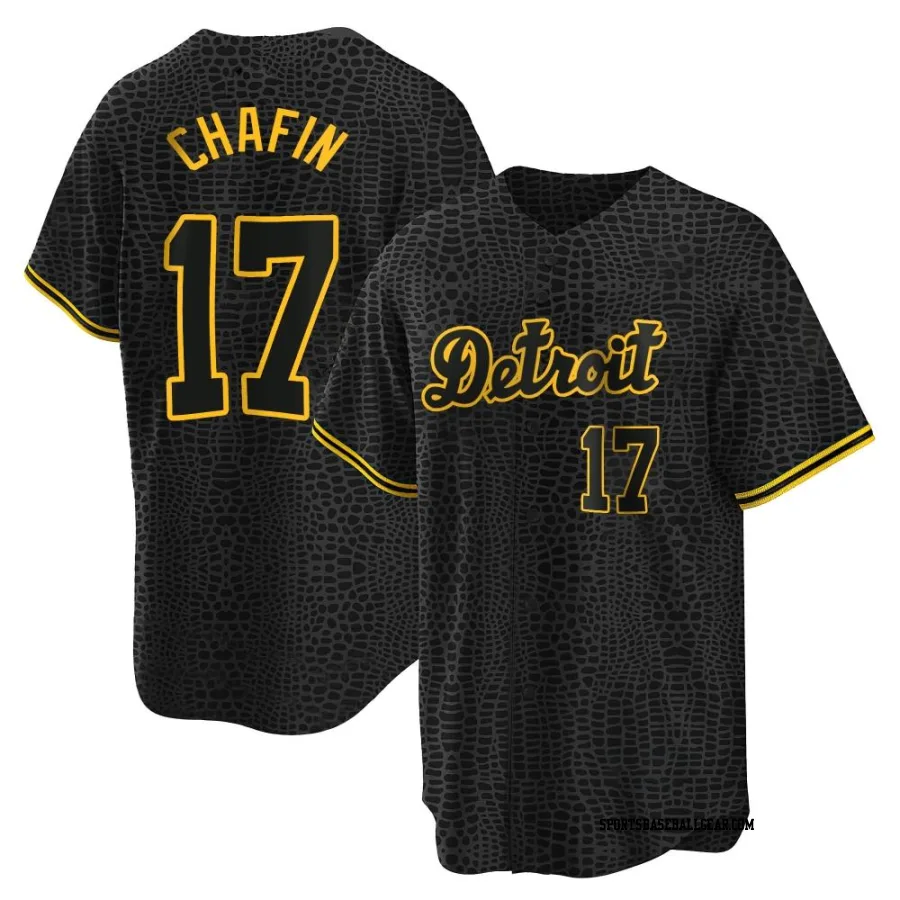 Andrew Chafin Youth Detroit Tigers Black Replica Snake Skin City Jersey