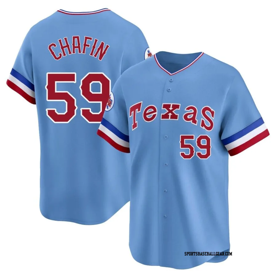 Andrew Chafin Youth Texas Rangers Light Blue Limited Cooperstown Collection Jersey