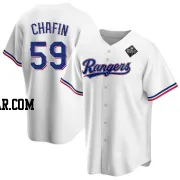 Andrew Chafin Youth Texas Rangers White Replica Home 2023 World Series Jersey