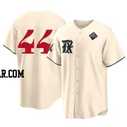 Andrew Heaney Men's Texas Rangers Cream Replica 2023 City Connect 2023 World Series Jersey