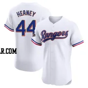 Andrew Heaney Men's Texas Rangers Gold Elite White 2024 Collection Jersey