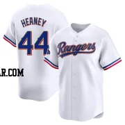 Andrew Heaney Men's Texas Rangers Gold Limited White 2024 Collection Jersey