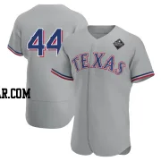 Andrew Heaney Men's Texas Rangers Gray Authentic Road 2023 World Series Jersey