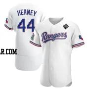 Andrew Heaney Men's Texas Rangers White Authentic Home 2023 World Series Jersey