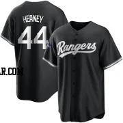 Andrew Heaney Men's Texas Rangers White Replica Black 2023 World Series Champions Jersey