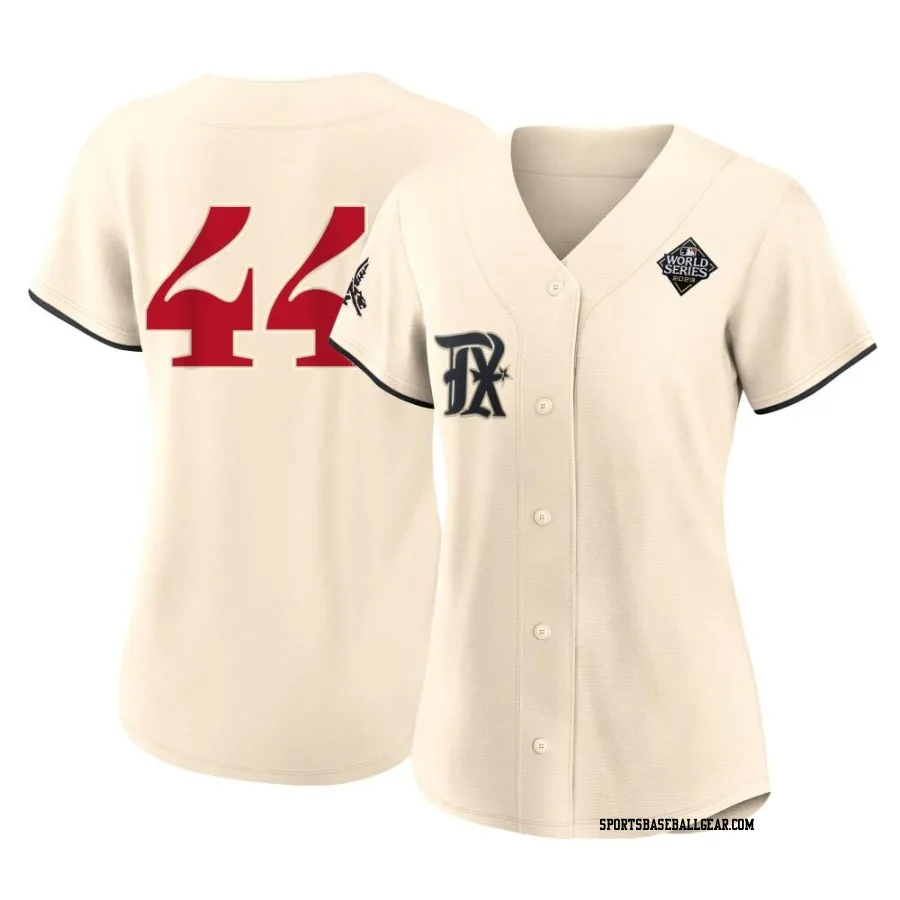 Andrew Heaney Women's Texas Rangers Cream Replica 2023 City Connect 2023 World Series Jersey