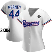 Andrew Heaney Women's Texas Rangers White Authentic Home 2023 World Series Jersey