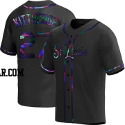 Andrew Kittredge Men's St. Louis Cardinals Black Holographic Replica Alternate Jersey