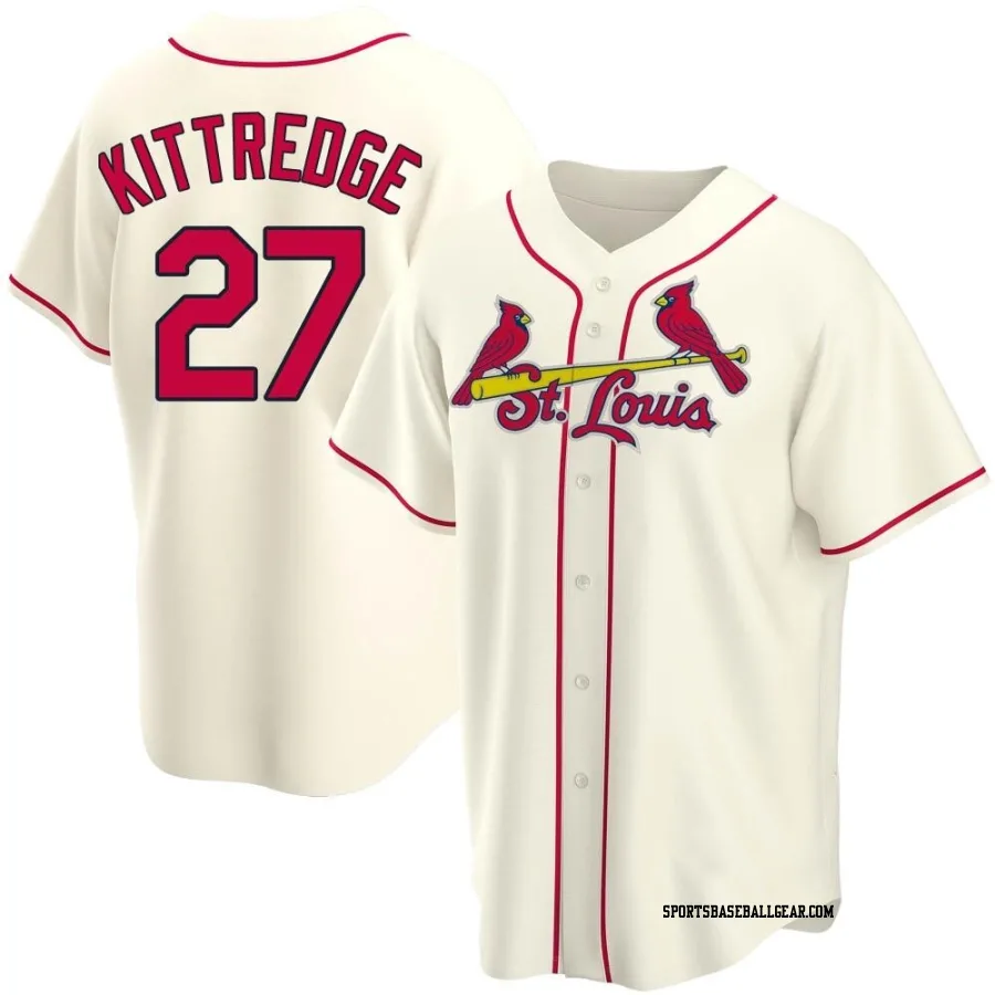 Andrew Kittredge Men's St. Louis Cardinals Cream Replica Alternate Jersey