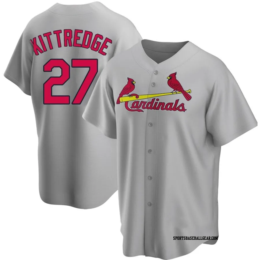 Andrew Kittredge Men's St. Louis Cardinals Gray Replica Road Jersey