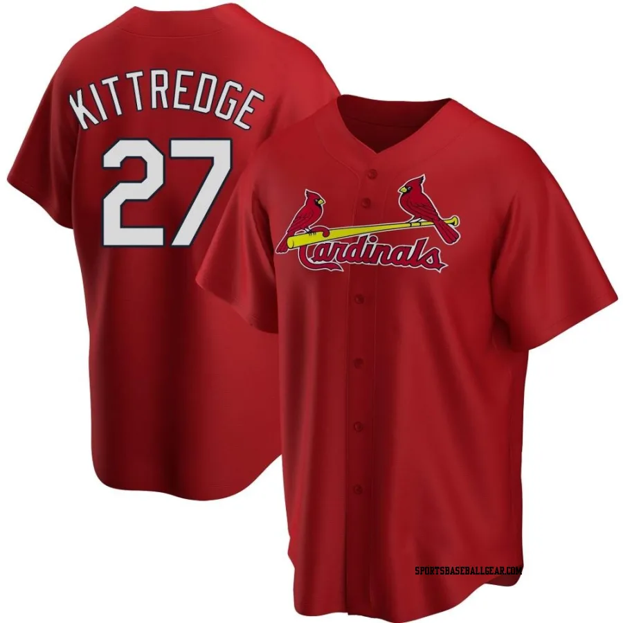 Andrew Kittredge Men's St. Louis Cardinals Red Replica Alternate Jersey