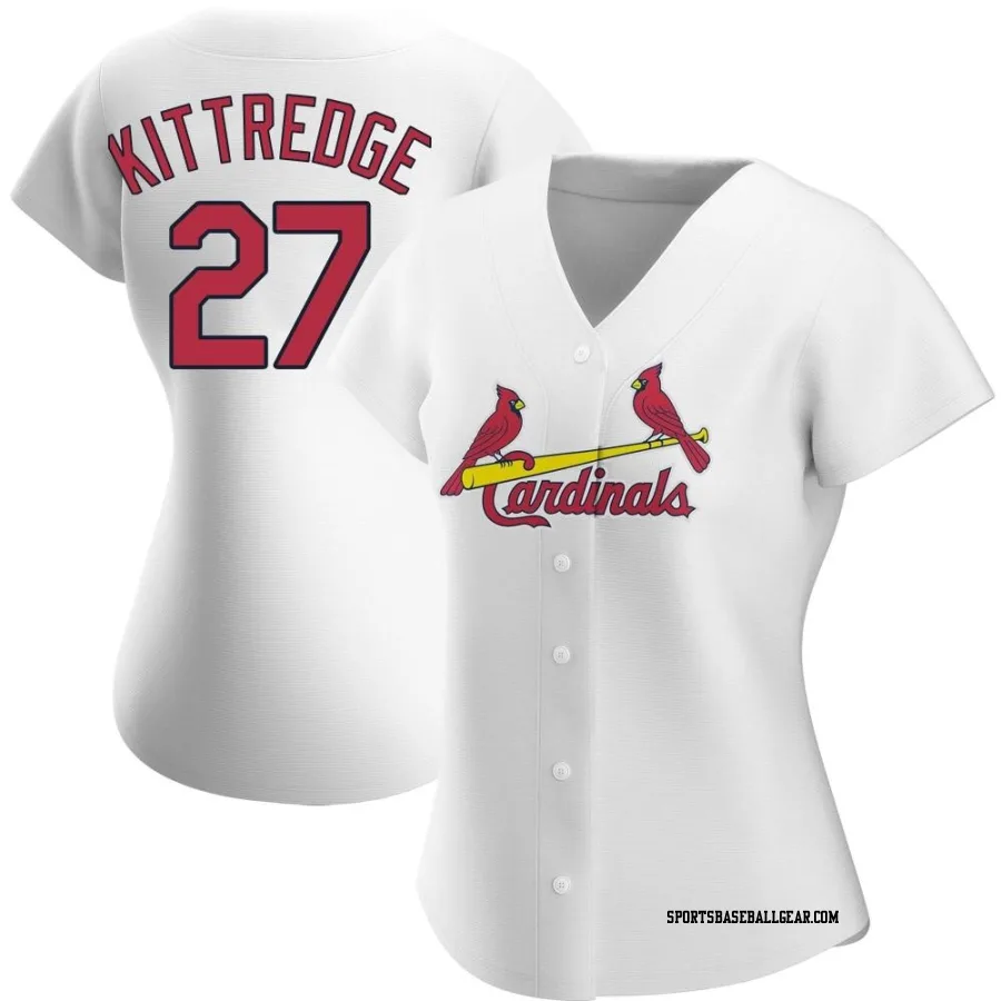 Andrew Kittredge Women's St. Louis Cardinals White Authentic Home Jersey