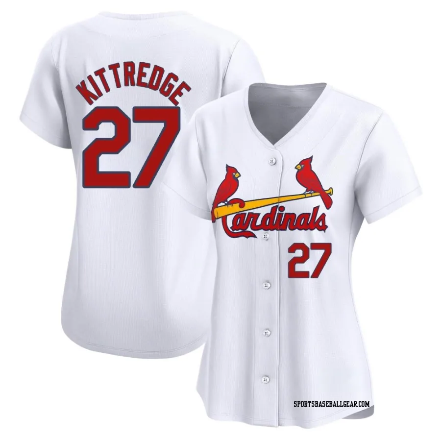 Andrew Kittredge Women's St. Louis Cardinals White Limited Home Jersey