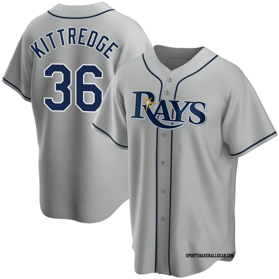 Andrew Kittredge Youth Tampa Bay Rays Gray Replica Road Jersey