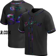 Andrew Knapp Men's San Francisco Giants Black Holographic Replica Alternate Jersey