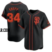 Andrew Knapp Men's San Francisco Giants Black Limited Alternate Jersey