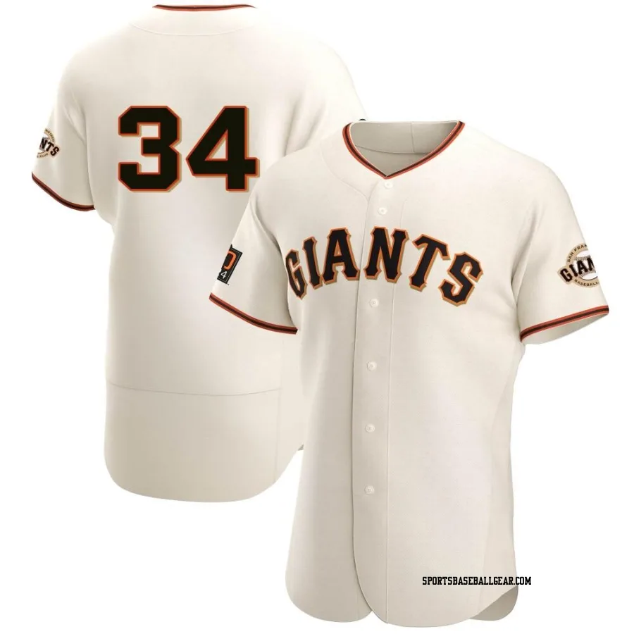 Andrew Knapp Men's San Francisco Giants Cream Authentic Home Jersey