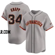 Andrew Knapp Men's San Francisco Giants Gray Limited Away Jersey