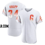 Andrew Knapp Men's San Francisco Giants White Authentic 2021 City Connect Jersey