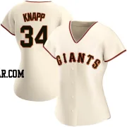 Andrew Knapp Women's San Francisco Giants Cream Authentic Home Jersey