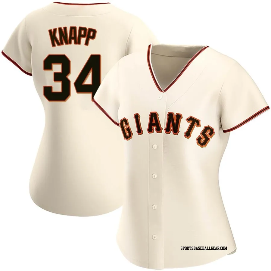 Andrew Knapp Women's San Francisco Giants Cream Replica Home Jersey