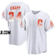 Andrew Knapp Youth San Francisco Giants White Replica 2021 City Connect Jersey