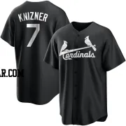 Andrew Knizner Men's St. Louis Cardinals Black/White Replica Jersey