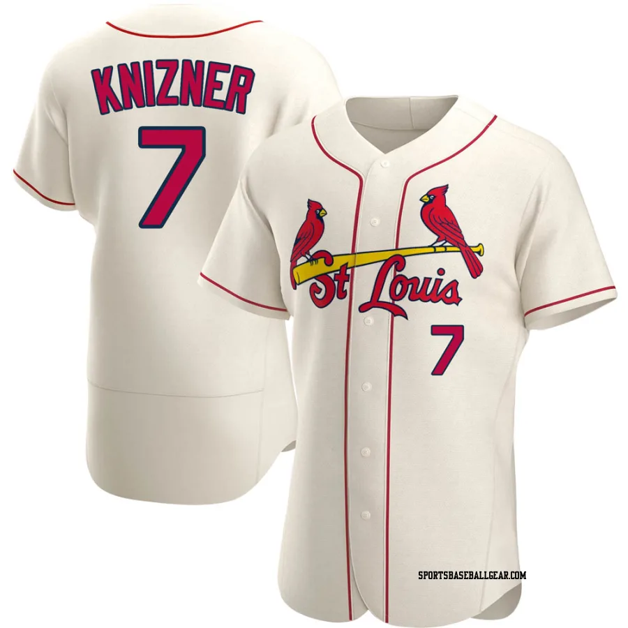 Andrew Knizner Men's St. Louis Cardinals Cream Authentic Alternate Jersey