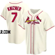 Andrew Knizner Men's St. Louis Cardinals Cream Replica Alternate Jersey