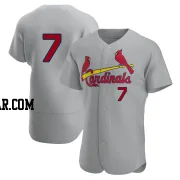 Andrew Knizner Men's St. Louis Cardinals Gray Authentic Road Jersey