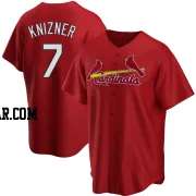 Andrew Knizner Men's St. Louis Cardinals Red Replica Alternate Jersey