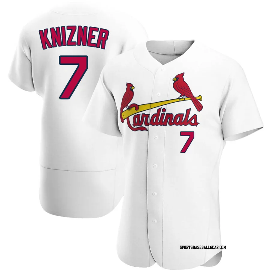 Andrew Knizner Men's St. Louis Cardinals White Authentic Home Jersey