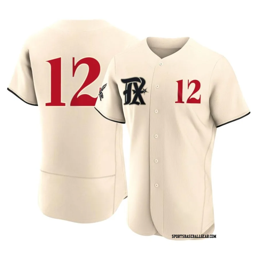 Andrew Knizner Men's Texas Rangers Cream Authentic 2023 City Connect Jersey