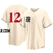 Andrew Knizner Men's Texas Rangers Cream Replica 2023 City Connect Jersey