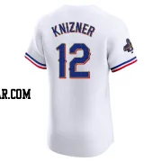 Andrew Knizner Men's Texas Rangers Gold Elite White 2024 Collection Jersey