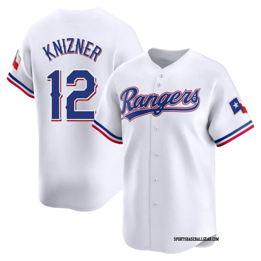 Andrew Knizner Men's Texas Rangers White Limited Home Jersey