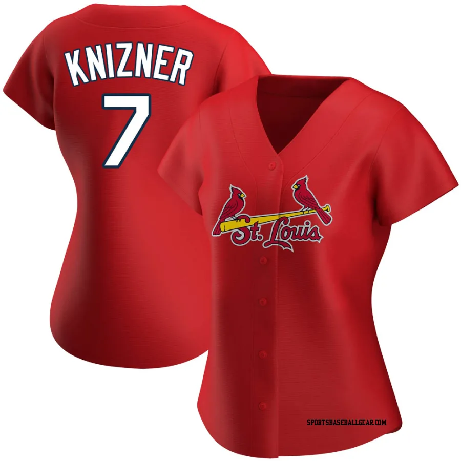 Andrew Knizner Women's St. Louis Cardinals Red Replica Alternate Jersey