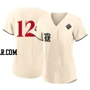 Andrew Knizner Women's Texas Rangers Cream Replica 2023 City Connect 2023 World Series Jersey