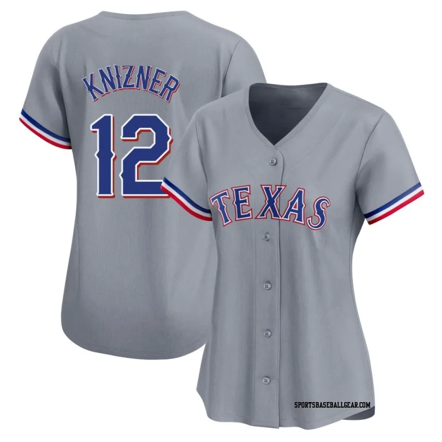 Andrew Knizner Women's Texas Rangers Gray Limited Away Jersey