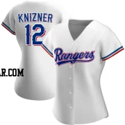 Andrew Knizner Women's Texas Rangers White Authentic Home Jersey