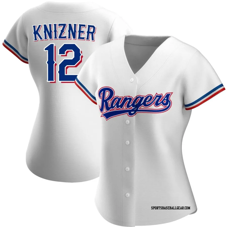 Andrew Knizner Women's Texas Rangers White Authentic Home Jersey