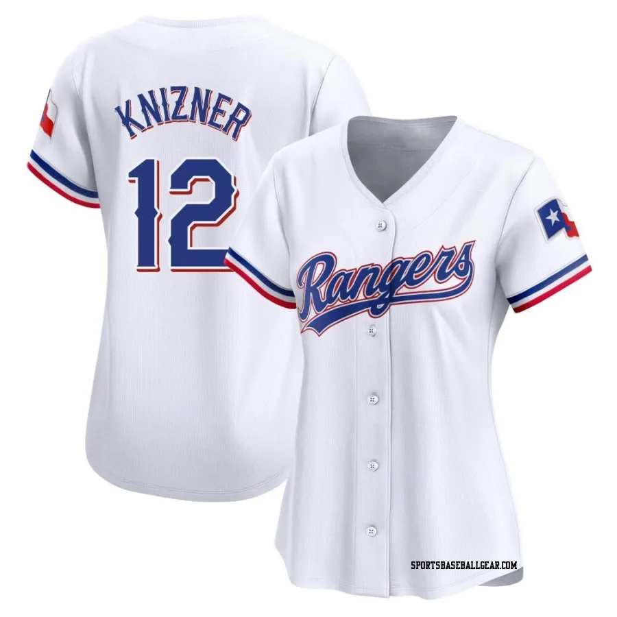 Andrew Knizner Women's Texas Rangers White Limited Home Jersey