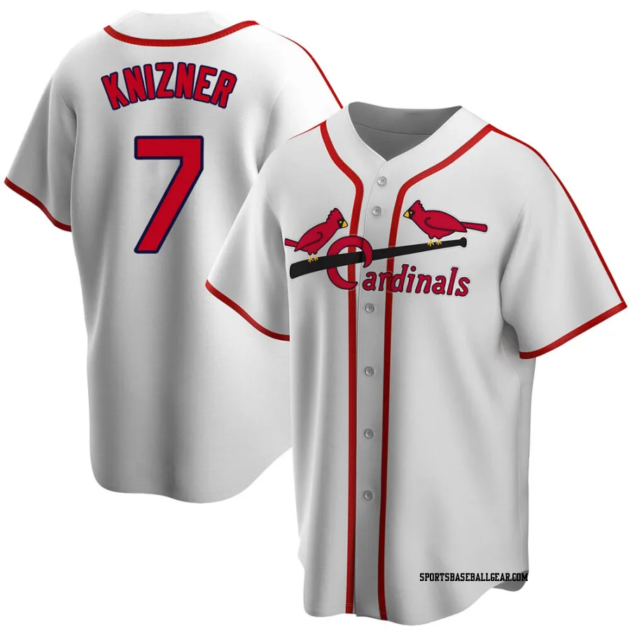 Andrew Knizner Youth St. Louis Cardinals White Home Cooperstown Collection Jersey