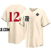 Andrew Knizner Youth Texas Rangers Cream Replica 2023 City Connect 2023 World Series Jersey