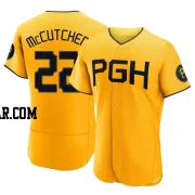 Andrew McCutchen Men's Pittsburgh Pirates Gold Authentic 2023 City Connect Jersey