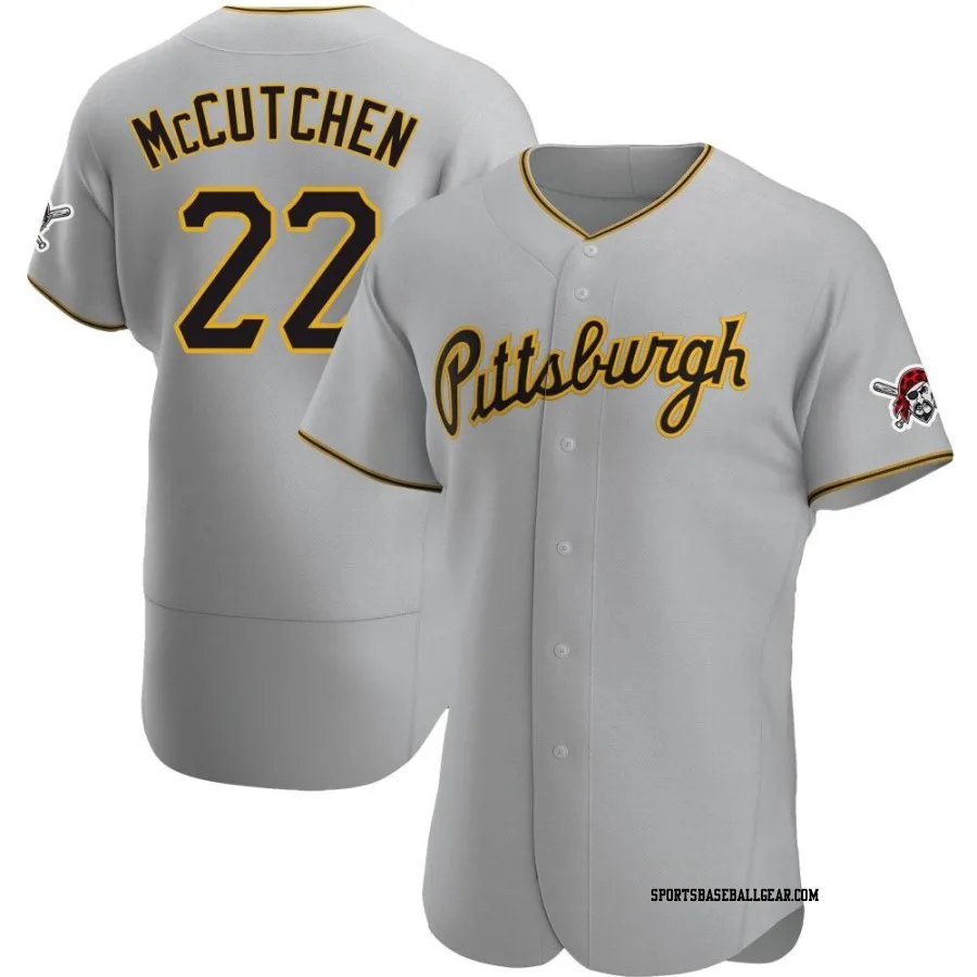 Andrew McCutchen Men's Pittsburgh Pirates Gray Authentic Road Jersey