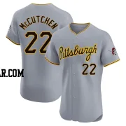 Andrew McCutchen Men's Pittsburgh Pirates Gray Elite Road Jersey